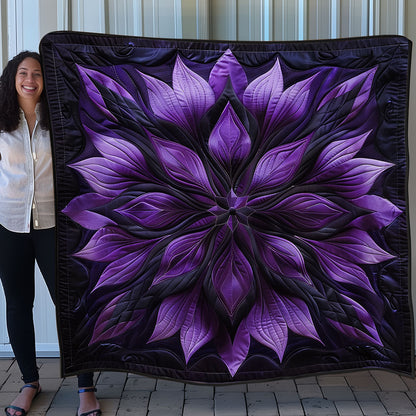 Purple Bloom Flower SR1608021CL Quilt