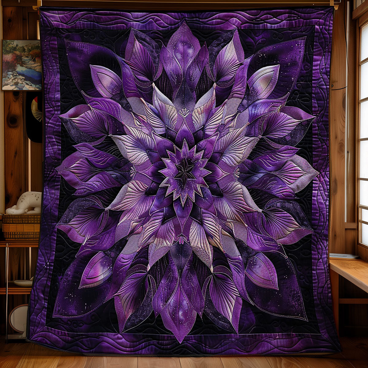 Purple Bloom WM0509017CL Quilt