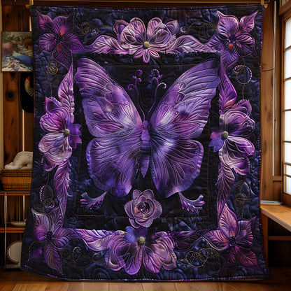 Purple Butterfly WM2008057CL Quilt