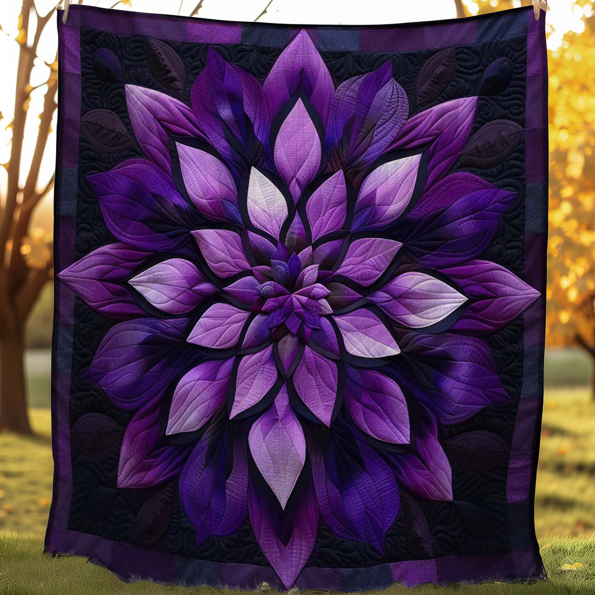 Purple Flower Dream WN1908049CL Quilt