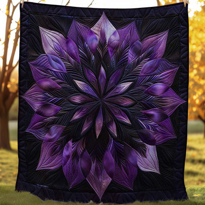 Purple Harmony Flower WN1508101CL Quilt