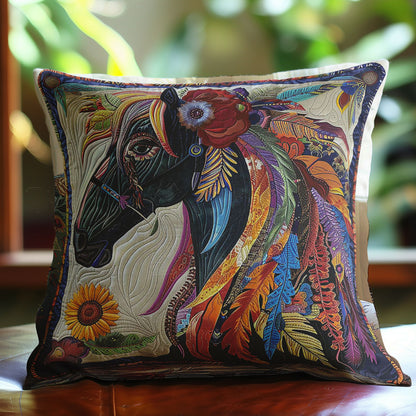 Horse Native American WP2507032CL Quilt Pillow Case