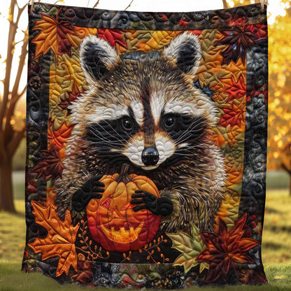 Raccoon Pumpkin Patch WN1508065CL Quilt