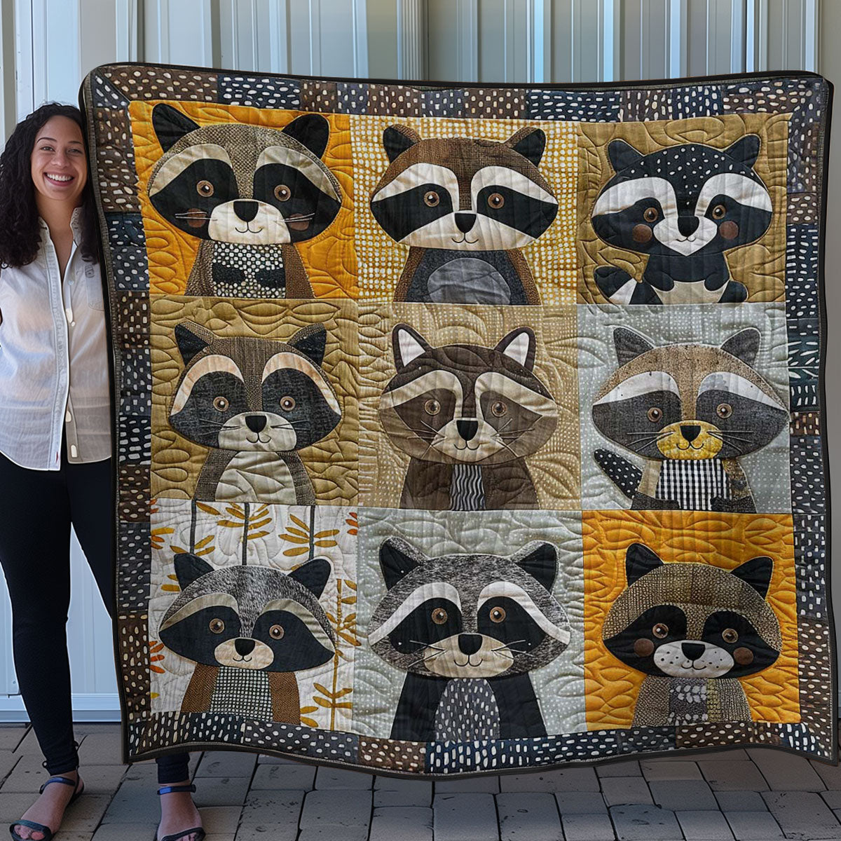 Raccoon Snuggle Bliss WN0808055CL Quilt