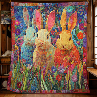 Rainbow Rabbit WM3008027CL Quilt