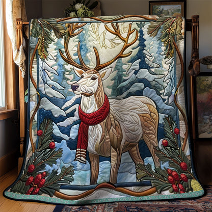 Red Scarf Deer Tales WN0909066CL Quilt