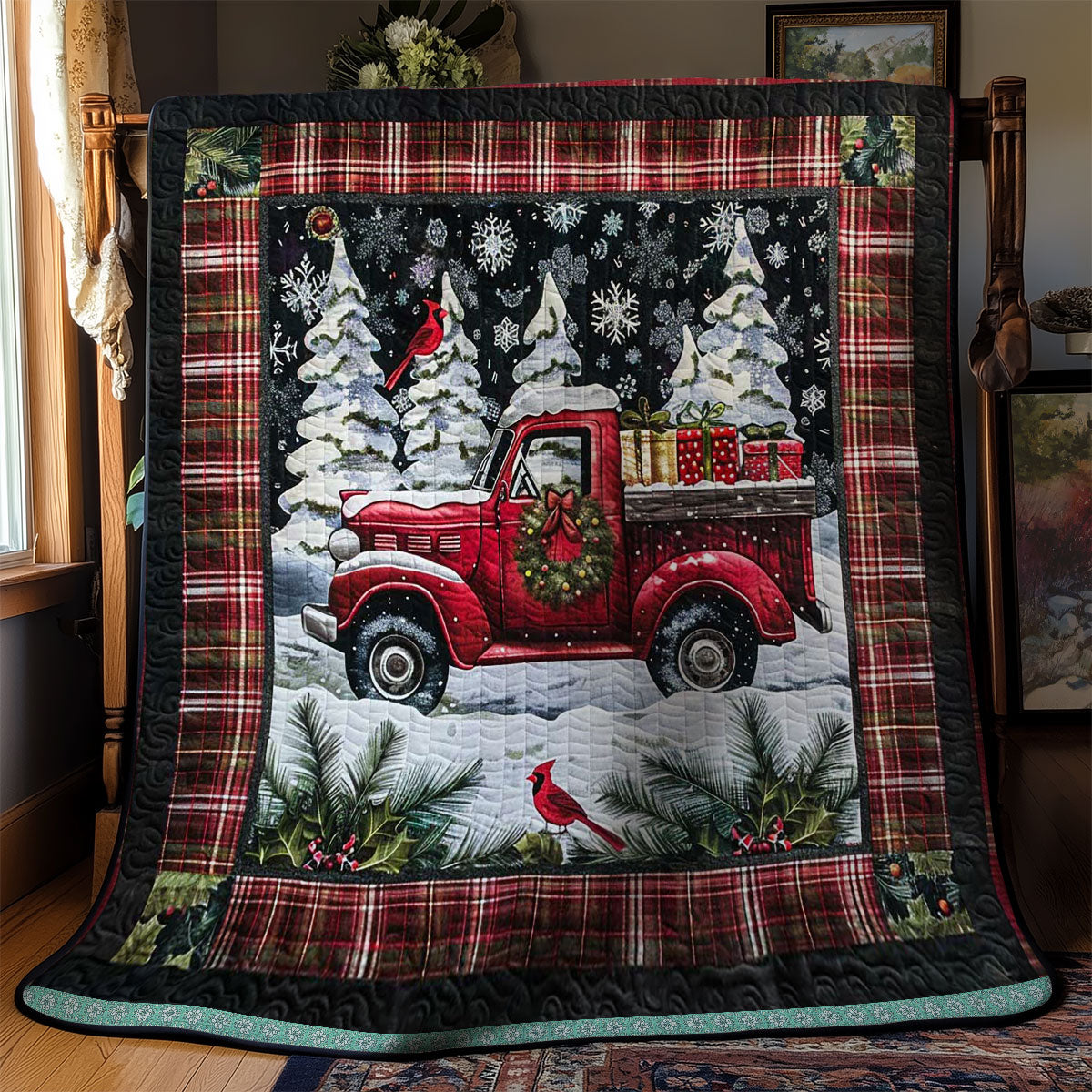 Red Truck Christmas Delight WN1109005CL Quilt