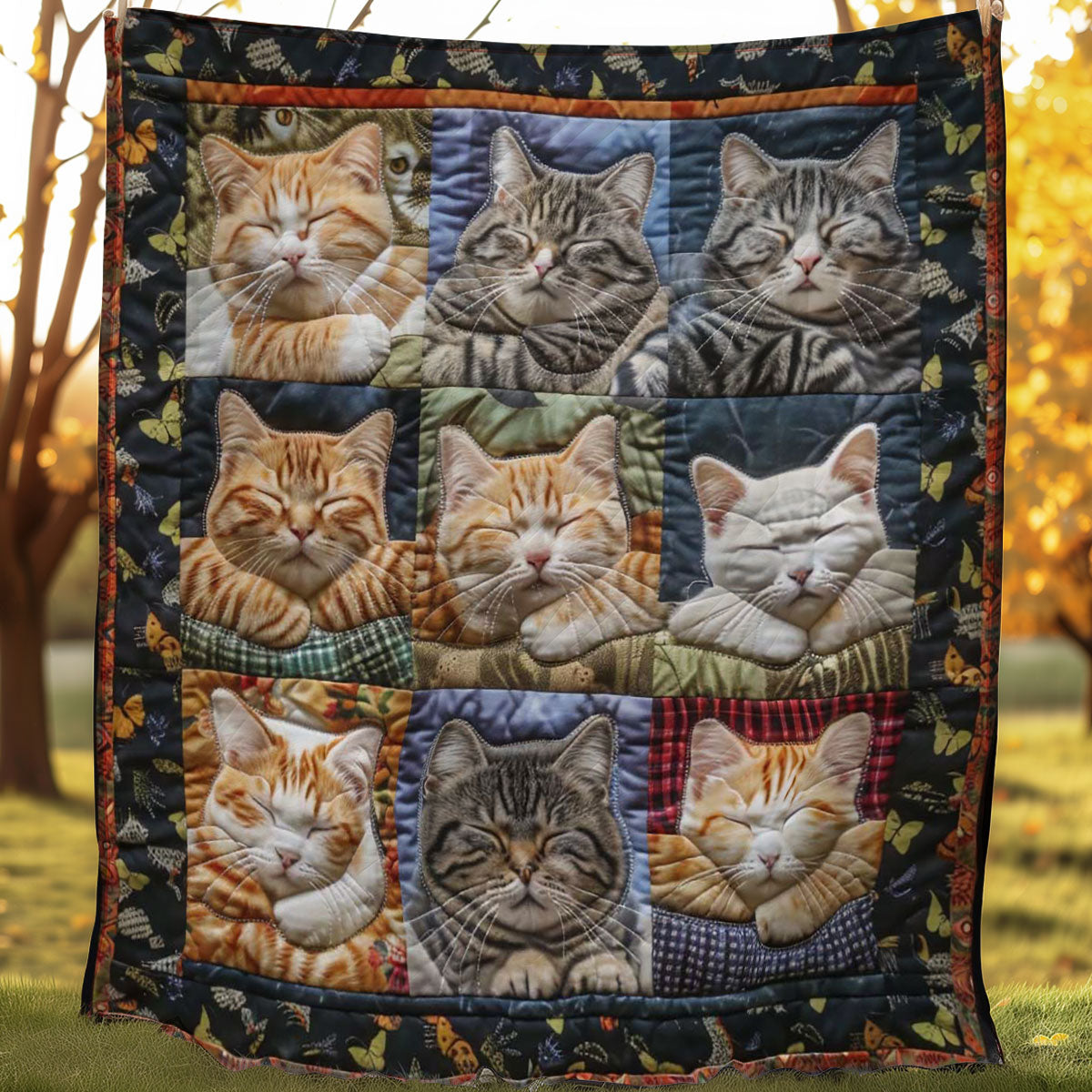 Restful Cats WN1508025CL Quilt