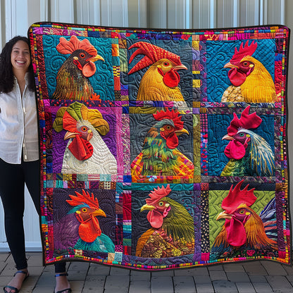 Rooster Collection SR1608035CL Quilt