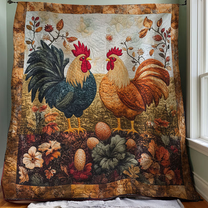 Roosters WM0308030CL Quilt