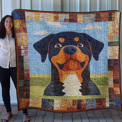 Rottweiler Funny WN0608042CL Quilt