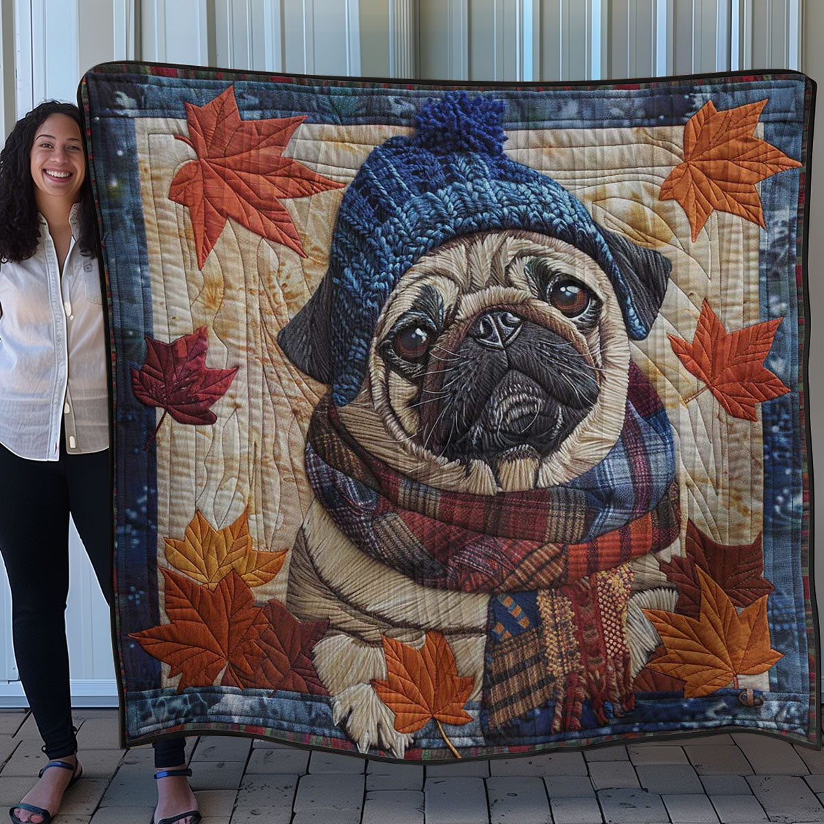 Sad Pugs WN2907017CL Quilt