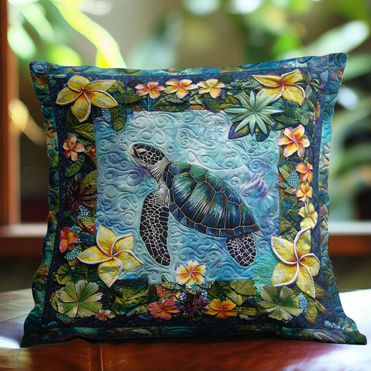 Sea Turtle Flower WN3007083CL Quilt Pillow Case