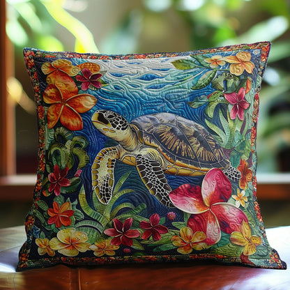 Sea Turtle Garden WN3007084CL Quilt Pillow Case