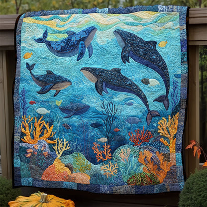 Sea Whales WM0608038CL Quilt