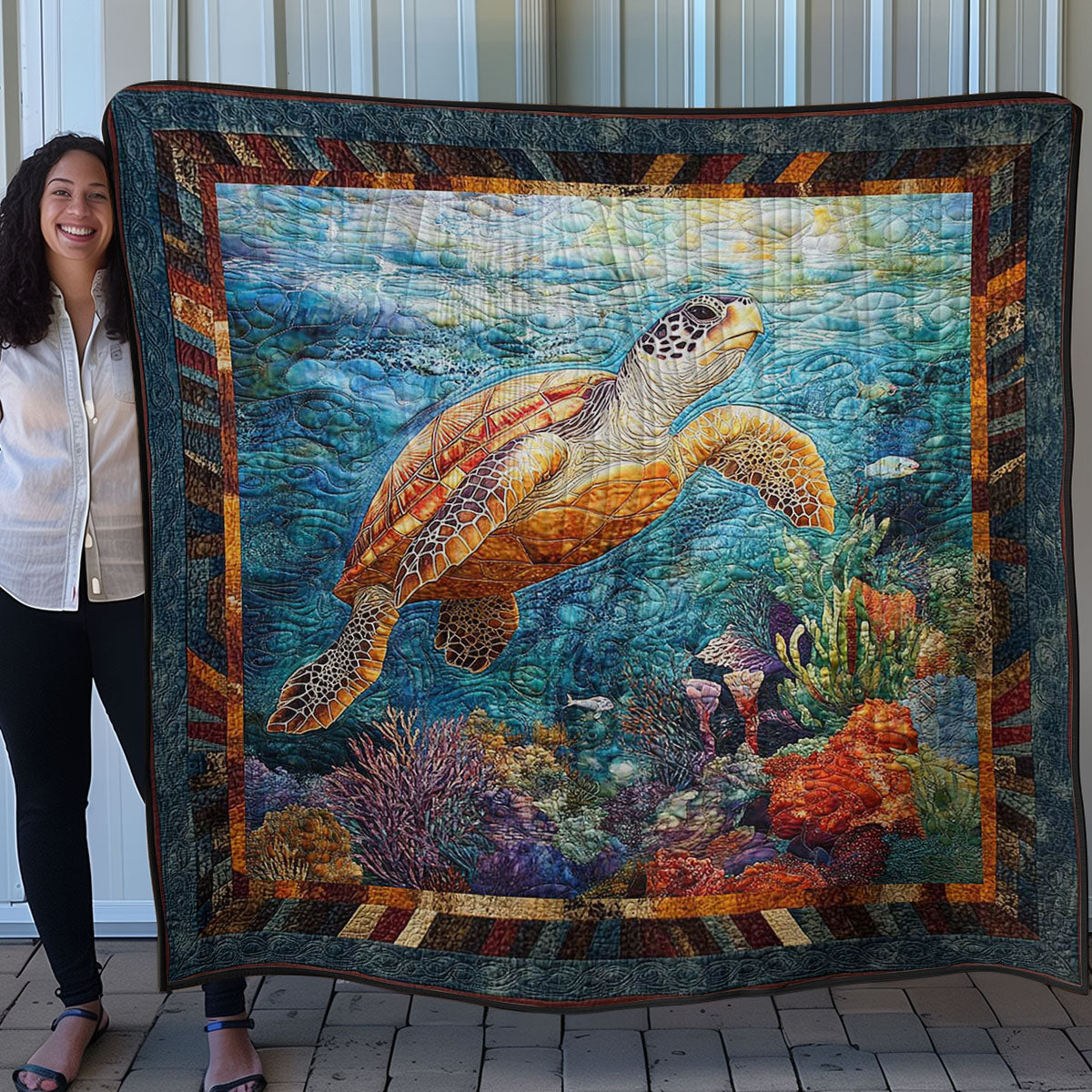 Sea Turtle WN0208040CL Quilt