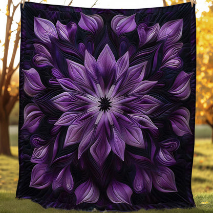 Serene Purple Flower WN1508051CL Quilt