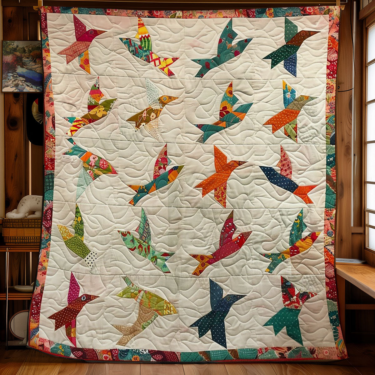 Shapes Of Birds WM0509014CL Quilt