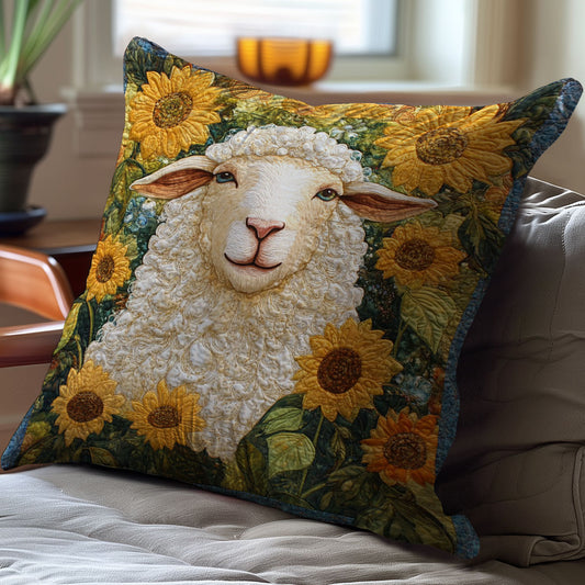 Sheeps Side Sunflowers WM3107102CL Quilt Pillow Case