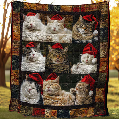 Silent Christmas Cats WN1508107CL Quilt