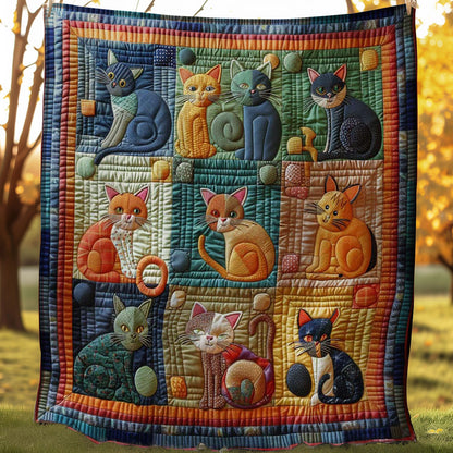 Silly Kitty Snuggle WN0908068CL Quilt