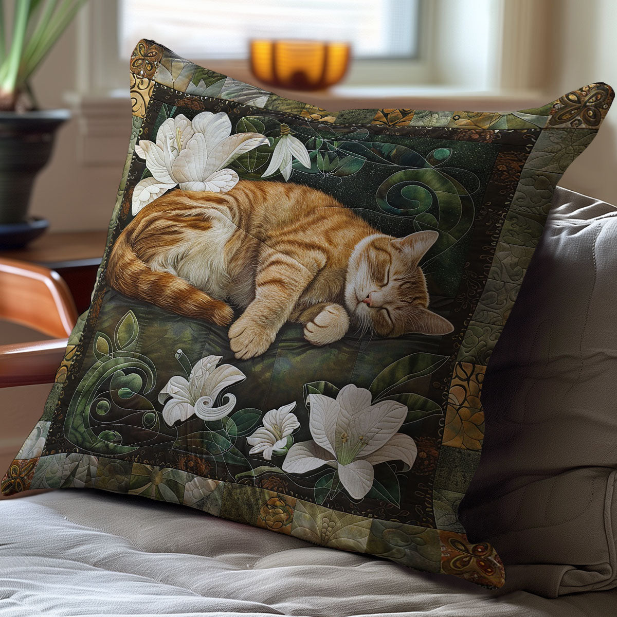 Sleeping Cat WM3107101CL Quilt Pillow Case