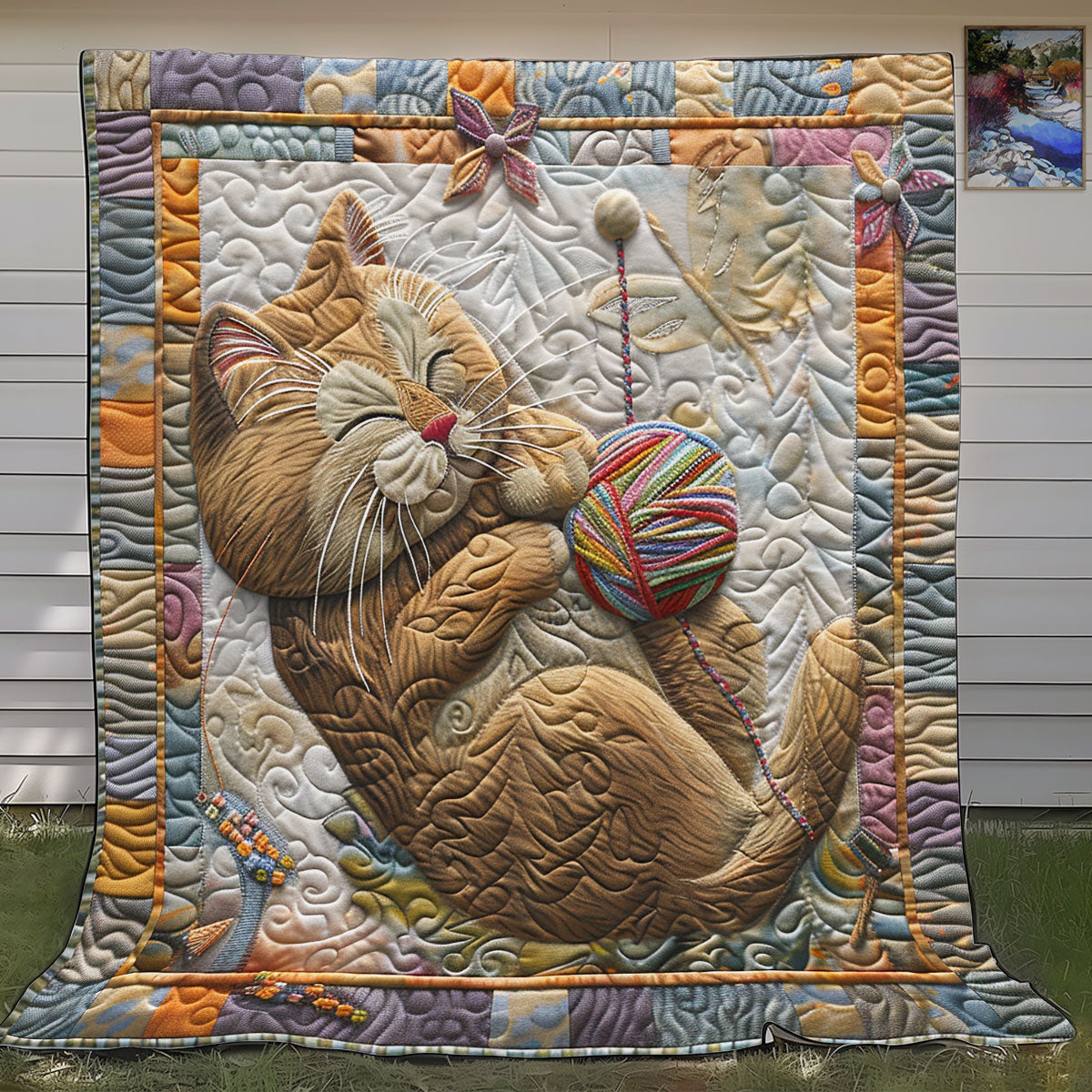 Sleeping Royal Cat SR1308043CL Quilt