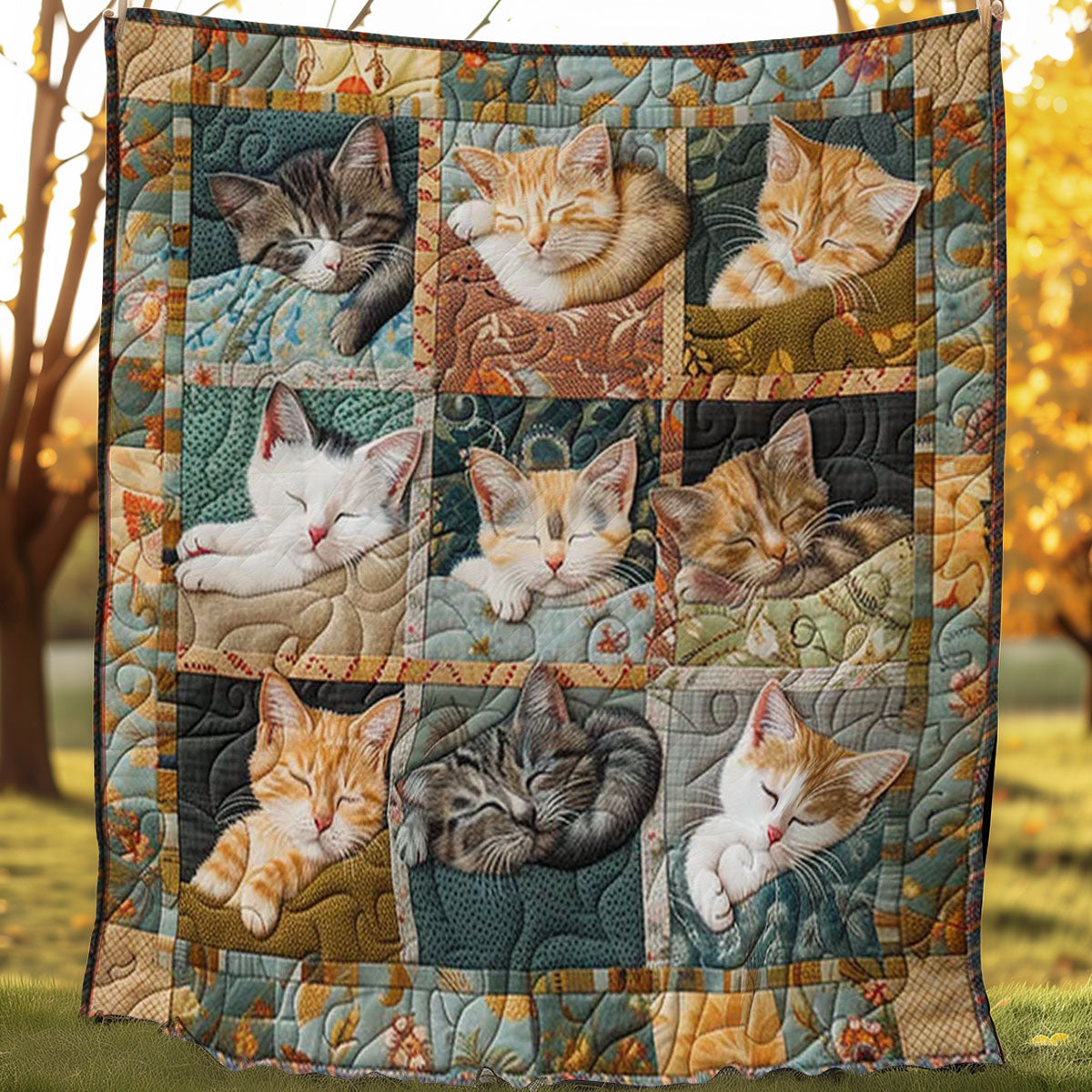 Sleepy Cat Blanket WN2108002CL Quilt