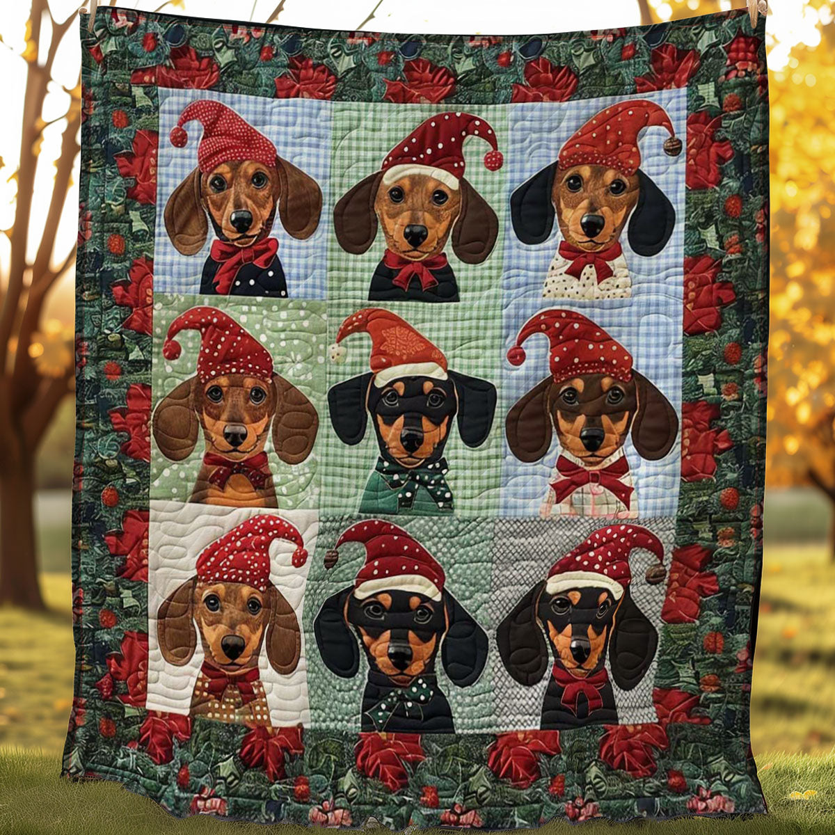 Snowy Dachshund WN1508072CL Quilt