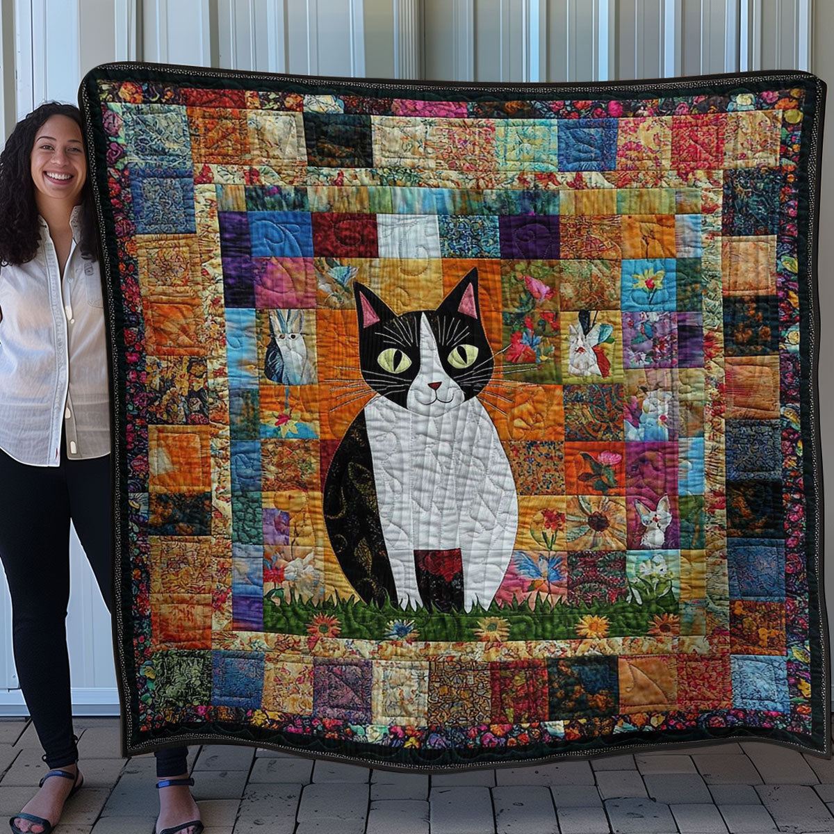 Snuggle Cat WN0608073CL Quilt