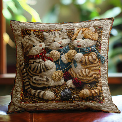 Snuggle Kitty WN1608159CL Quilt Pillow Case