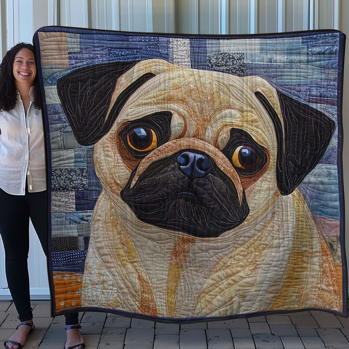 Snuggle Pug WN0508016CL Quilt