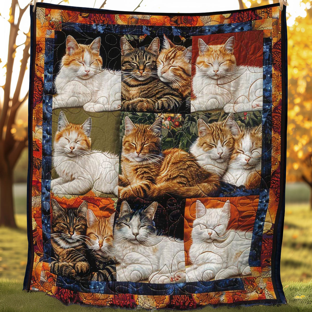 Snuggle Time Cats WN1508091CL Quilt