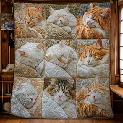 Soft Cat Sleeping WM2908016CL Quilt