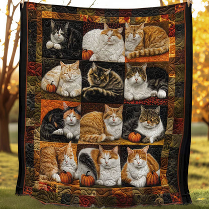 Spooky Halloween Cats WN1508113CL Quilt