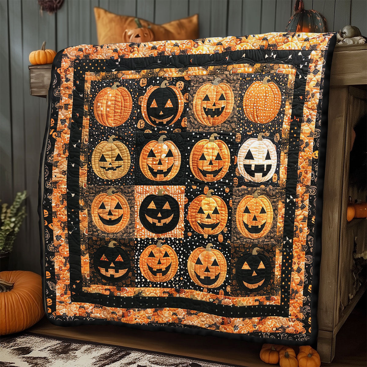 Spooky Pumpkin SR2108027CL Quilt