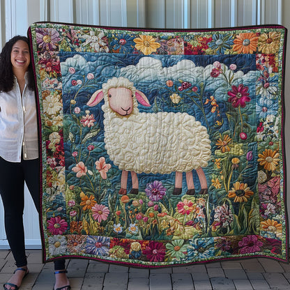 Spring Meadow Sheep WN0708037CL Quilt