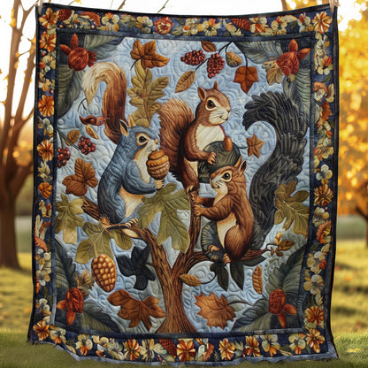 Squirrels And Acorns WM3107001CL Quilt