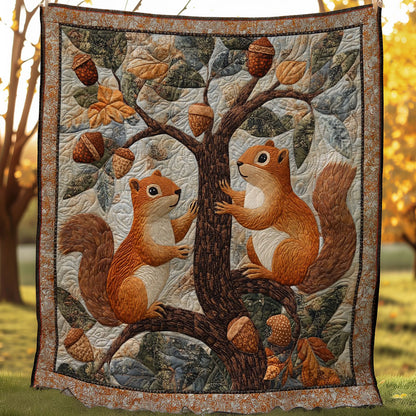 Squirrels And Acorns WM3107003CL Quilt