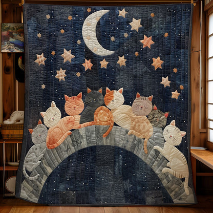 Starry Cartoon Cat WM2808051CL Quilt