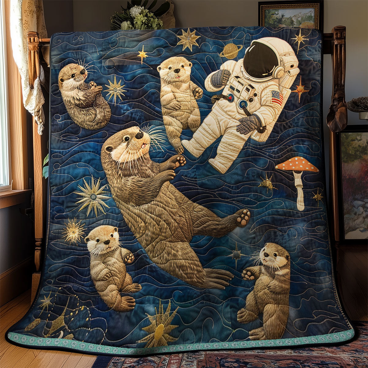 Starry Otter Expedition WN0909062CL Quilt