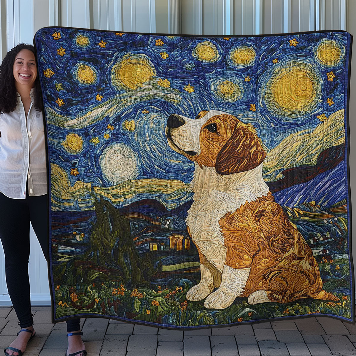 Starry Sky And Puppy WN0208037CL Quilt