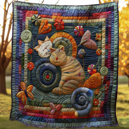 Stitched Kitty Comfort WN0908033CL Quilt