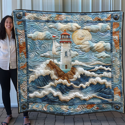 Stormy Lighthouse SR1308031CL Quilt