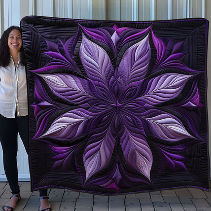 Stunning Purple Flower SR1608019CL Quilt