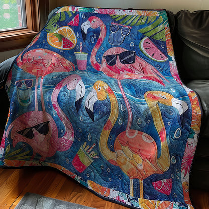 Summer Flamingoes WM2907001CL Quilt