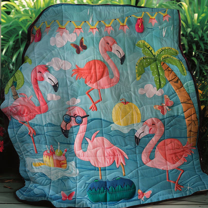 Summer Flamingoes WM2907002CL Quilt