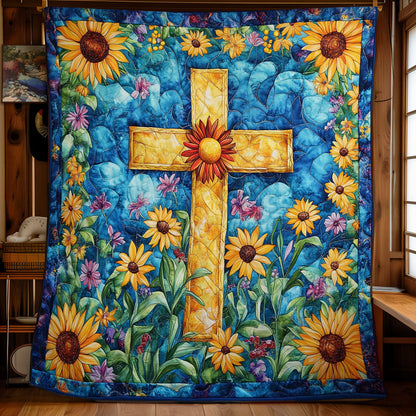 Sunflower Cross WM2008037CL Quilt