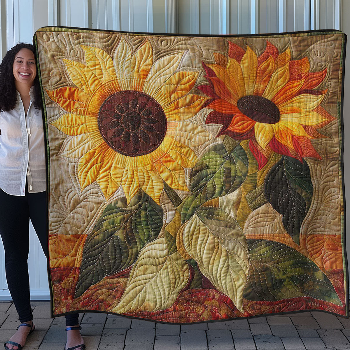 Sunflower Haven WN2607010CL Quilt