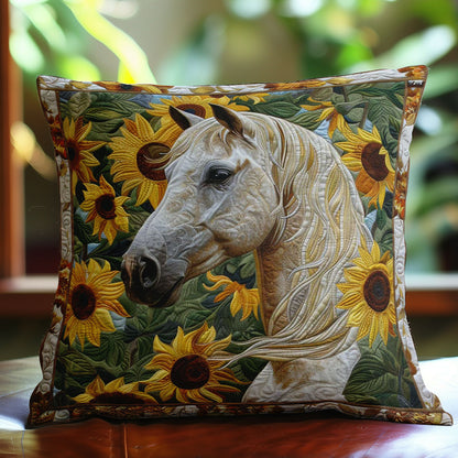 Sunflower Meadow Horse WN3007087CL Quilt Pillow Case